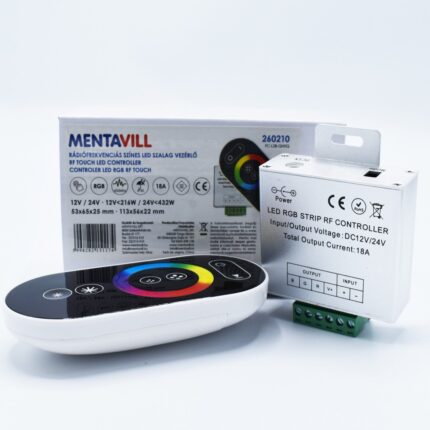 Controller banda led touch, RGB, 12-24V 18A, Mentavill