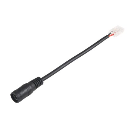 Conector LED PRO D MINI: clema pentru banda LED de 8 mm, mufa DC 2.1/5.5