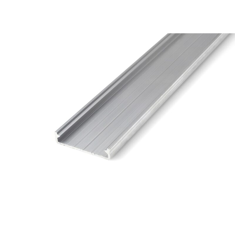 Profil din aluminiu pentru benzi LED Lumines, Solis, 1m, Argintiu