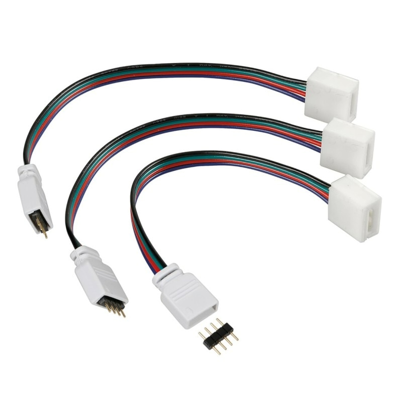 Set 3 cabluri de schimb pentru controller banda LED, Lampa, 4PIN, 16 cm