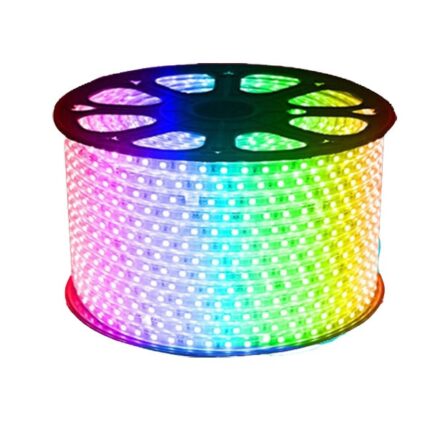 Banda Led 220v RGB 5050, 60smd/m Lumina culorile Ip65 10m, inclusiv 1 Controller cu telecomanda