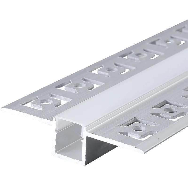 Profil LED Incastrat, Finisaj Glet, Lungime 2m, Aluminiu