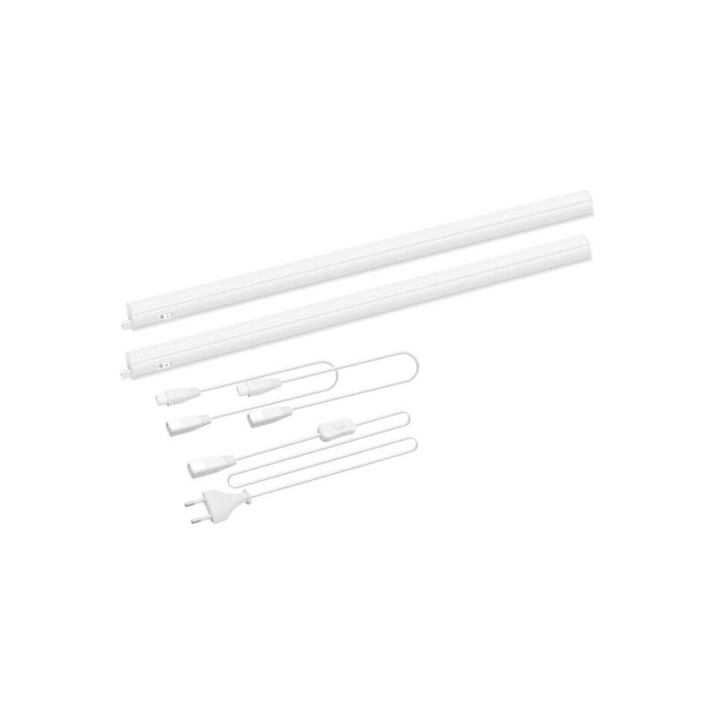 Set 2 benzi de lumina, led 9W, 800Lm, lungime 573 mm, alb neutru, clasa E, ENUOTEK