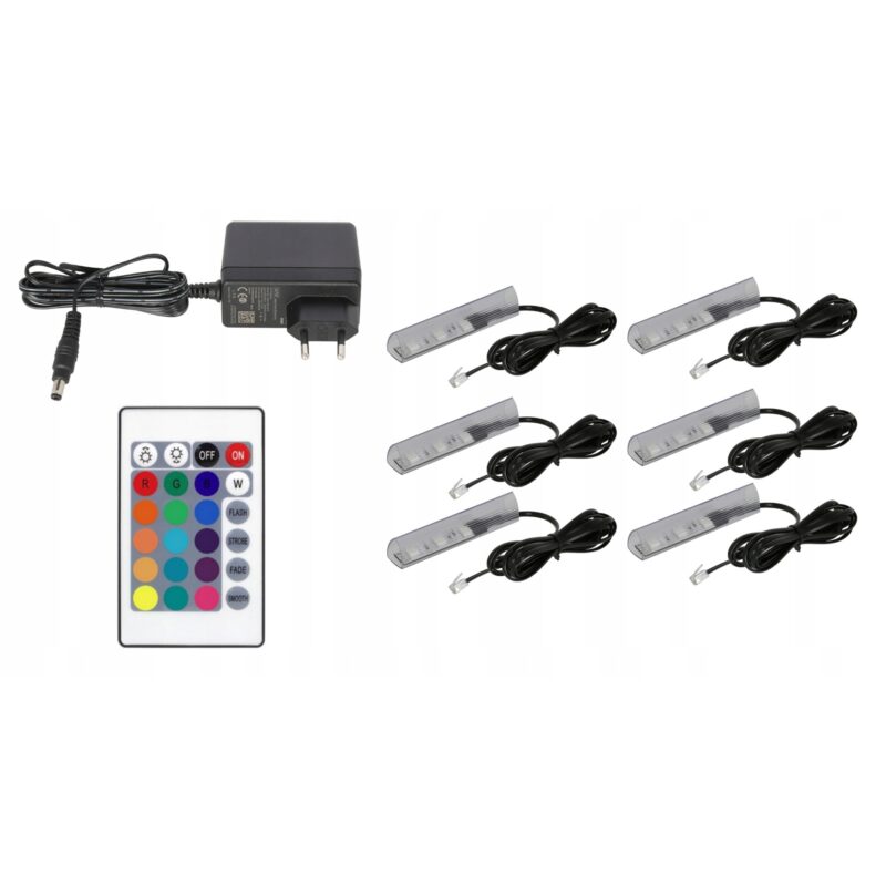 Set 6 cleme LED, Aqualed, RGB