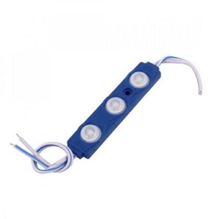Modul LED albastru 12V, 1.5W/buc , IP67, lumina albastra,20 buc la set