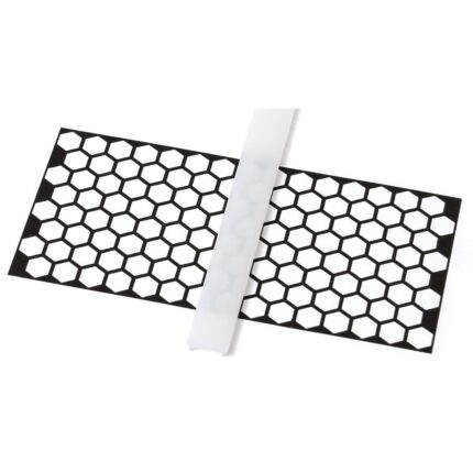 Difuzor pentru profil LED Lumines Slim Frozen, PVC, 2m, Alb