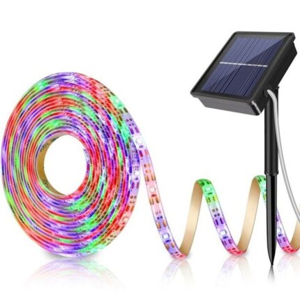 Banda LED cu panou solar, multicolor, RG541,5 m