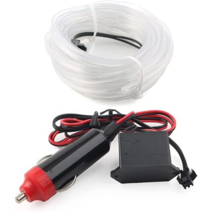 Banda LED ambientala pentru masina, alb, 1m