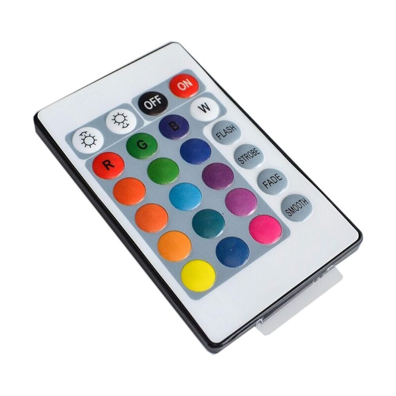 Telecomanda GREATON Pentru Banda LED RGB, Control De La Distanta Jocuri De Lumini, Modificare Luminozitate 24 butoane, 7 culori, ON/OFF