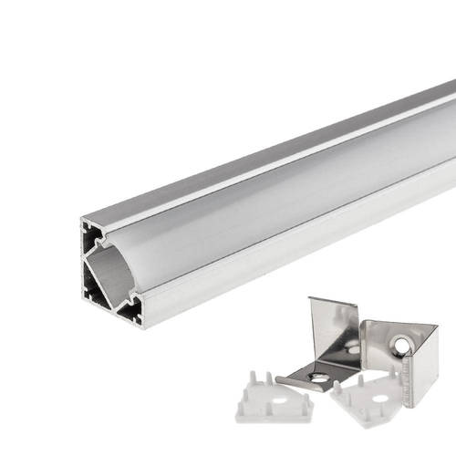 Profil aluminiu banda LED 18 mm - angle L 1m