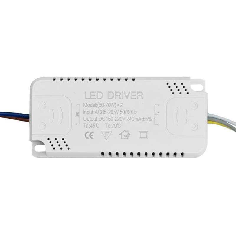 Alimentator LED, 2x50-70W, 9cm, Alb