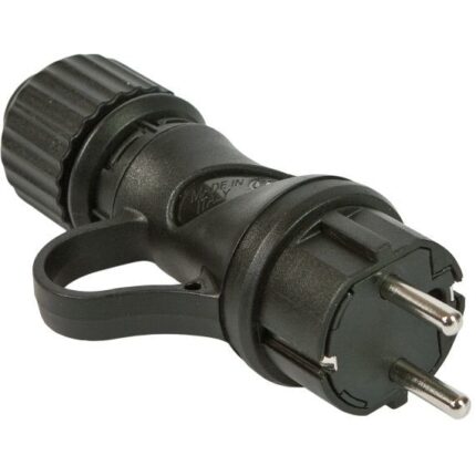 Fisa Stecher Schuko Profi IP44 16A Hi-Pro Negru Fanton