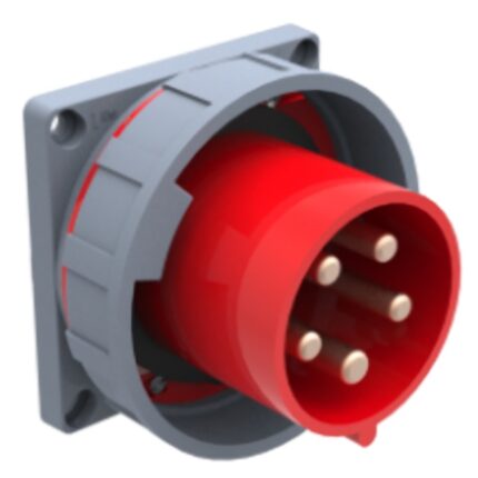 Adaptor priza Bemis pentru montarea pe un panou, IP67, 5/125A, CEE, 3P+E+N, 6h, 125A, 380V