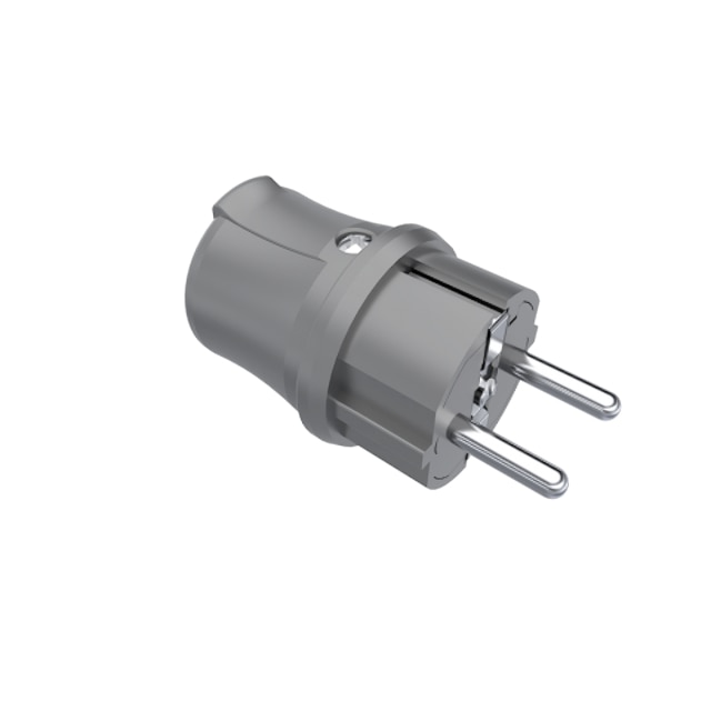 Adaptor priza drept Bemis UPS, 16A, 220V, IP44, gri