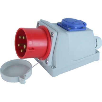 Mufa fixa Elektromet 32A 3P+N+Z 400V rosu IP44 KOMBI WSC 32 5 922045