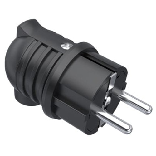 Adaptor priza drept Bemis UPS, 16A, 220V, IP44, negru