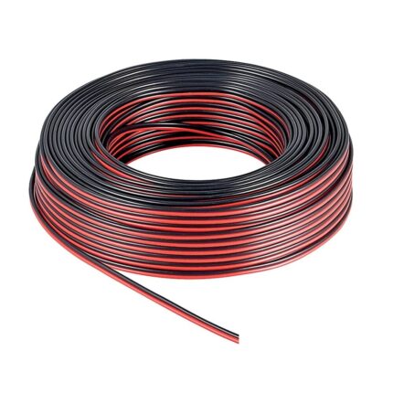 Cablu electric, 2x0.5 R+N, rola 100 metri, cupru