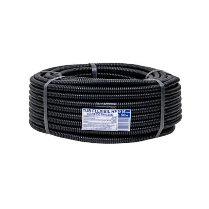 Tub flexibil, copex, din PVC cu fir de tragere, diametru 16mm, lungime 50m / EXT 10807