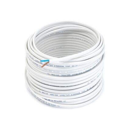 Cablu pentru benzi LED Koloreno, 2PIN x 0.75, Alb, 1 m