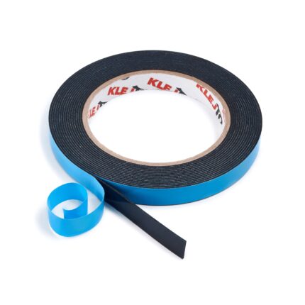 Banda de asamblare din spuma cu doua fete 12mm x 5mb, negru
