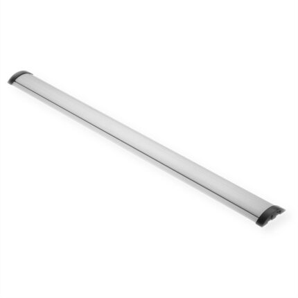 Canal cablu dublu, Roline, Aluminiu, 92x1104x22mm, 1.1m, Argintiu
