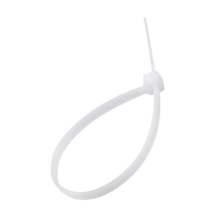 Legatura cablu, coada, alb, 7,6x350mm, 100 buc. pachet