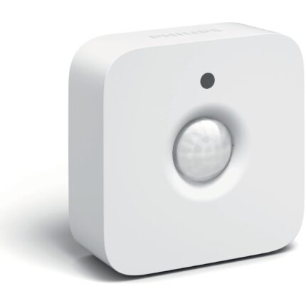 Senzor de miscare Philips HUE Motion, automatizeaza luminile, ZigBee Light Link, IP42, 2 x AAA, Alb
