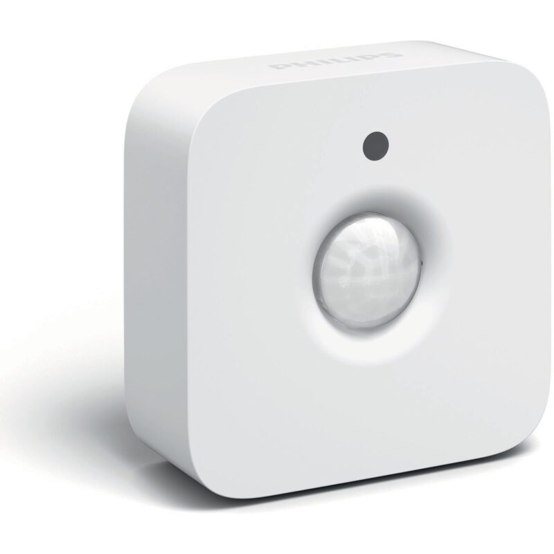 Senzor de miscare Philips HUE Motion, automatizeaza luminile, ZigBee Light Link, IP42, 2 x AAA, Alb