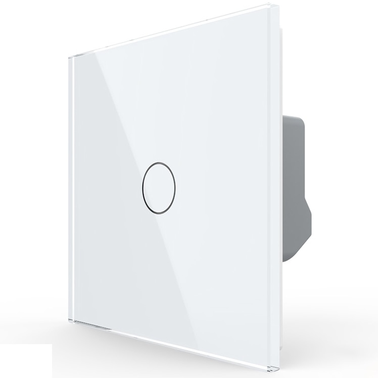 res_cc375cd725658c33252bc016a03bb534 Intrerupator Simplu cap scara/cruce cu touch Livolo, din sticla, Alb