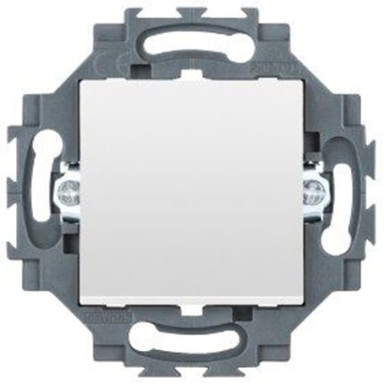 Intrerupator simplu Gewiss Dahlia GW35031W, incastrat, 1P 10AX, iluminabil, Alb