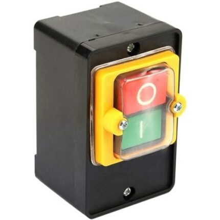 Intrerupator pornire/oprire motor QttvbTna KAO-10H, auto-blocare, rezistent la apa si praf, 10A 220/380V