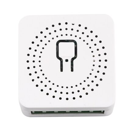 Mini intrerupator inteligent WiFi, DEWIN, cu temporizator de control, 16A, alb