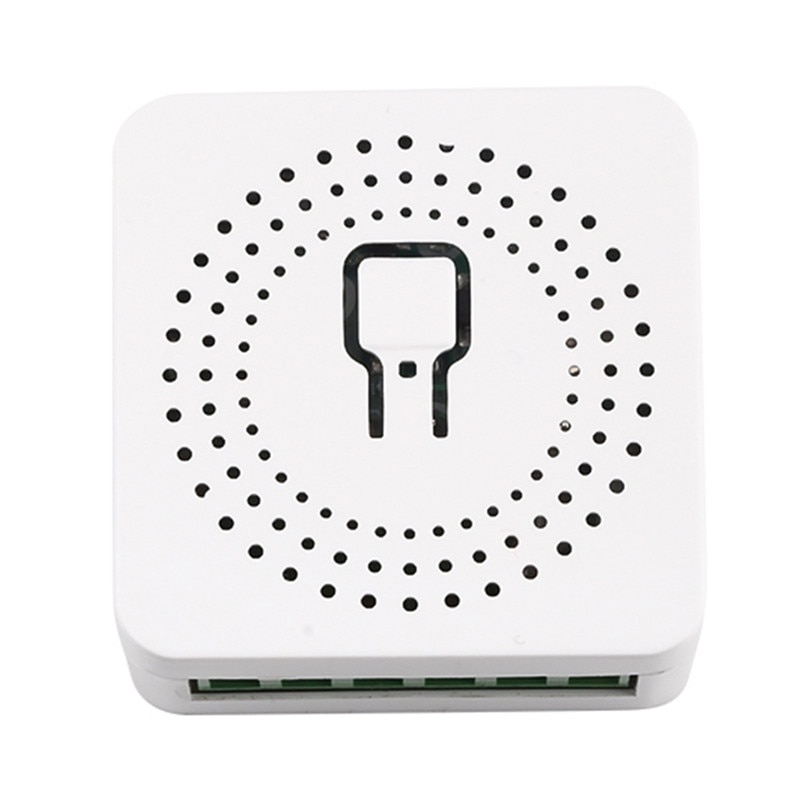 Mini intrerupator inteligent WiFi, DEWIN, cu temporizator de control, 16A, alb