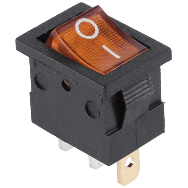 Buton intrerupator, Inny, MK1011, Negru/Galben