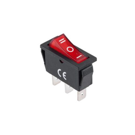 Intrerupator IRS ingust cu 3 pozitii elSales ELS-3P, 220 V, 15 A, rosu