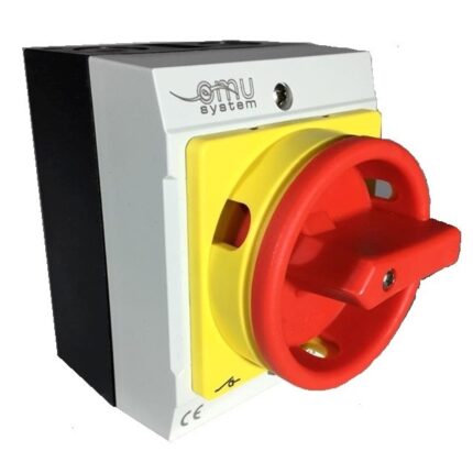 Intrerupator industrial aplicat casetat 20A 4kw 0-1 ON-OFF 3 poli 400V AC IP65