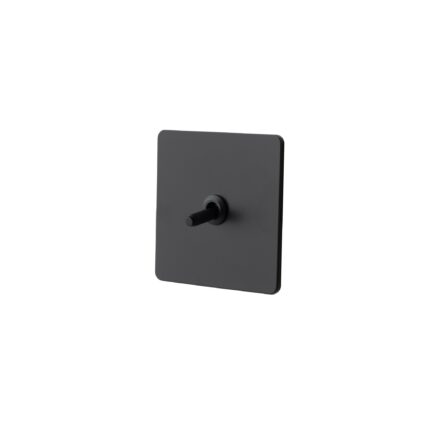 Intrerupator metalic Black Craft, Vichema 1Gang 2Way, 10A, Negru Mat