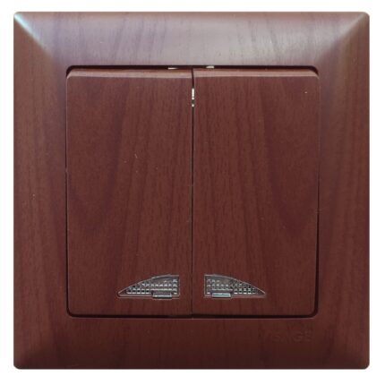 Comutator cu led VISAGE WENGE, 10 A