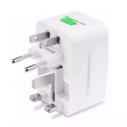 Adaptor universal priza, Linomag®, Compatibil cu EU/UK/SUA/JP/CH/AUS/TH, Alb