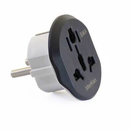 Adaptor priza universal la EU cu impamantare, 16A, KT168