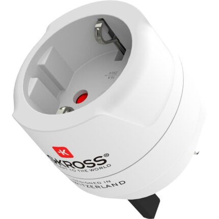 Adaptor priza calatorie Skross 1500230, EU UK, 7A, 100V 700 W/250V 1750 W