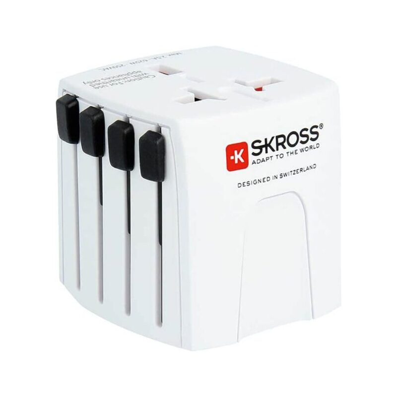 Adaptor de calatorie SKROSS Micro muv 1.102500, Alb