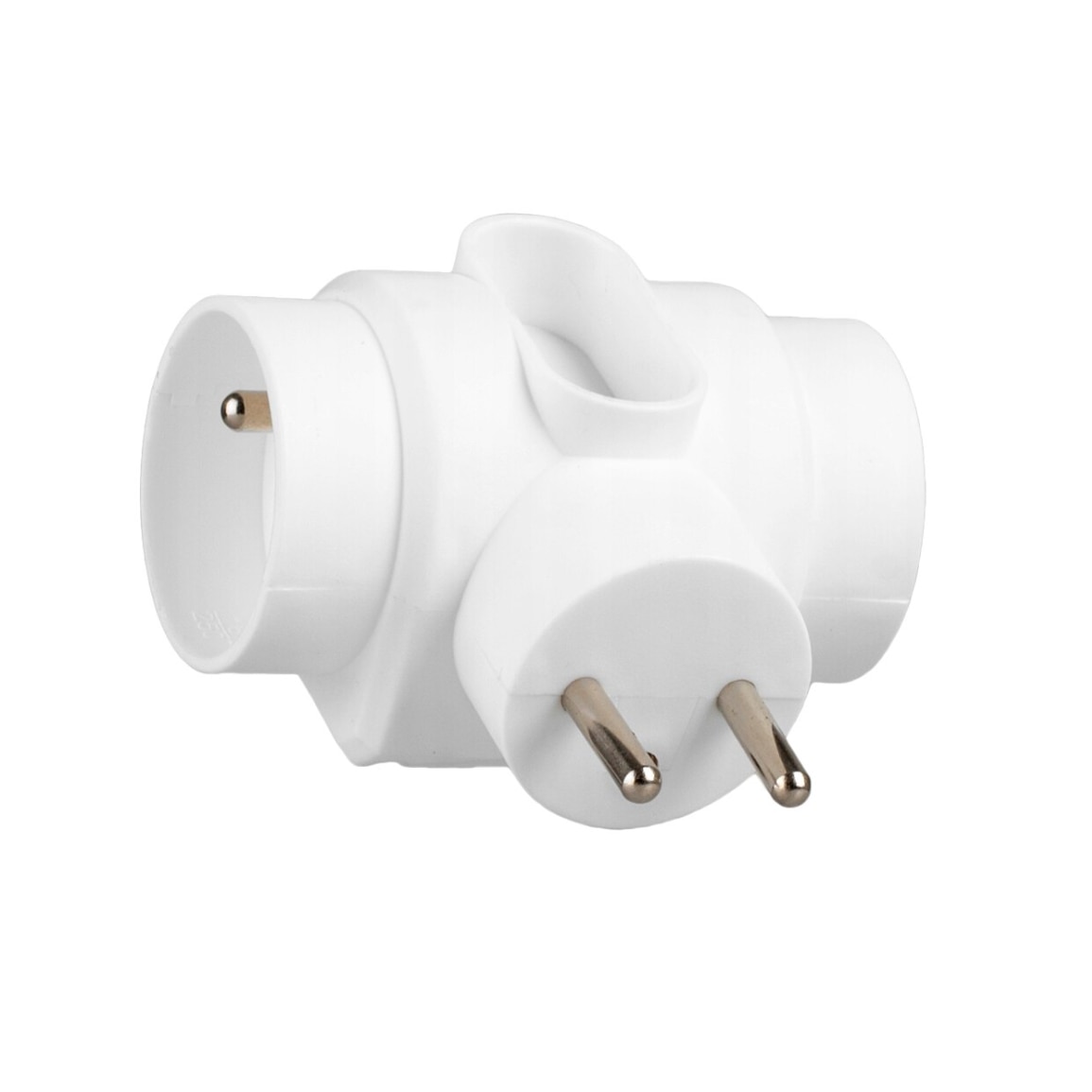 res_5dca60affe53a36145c070cdd3af170b Adaptor Priza, 2 Prize si 1 Priza Euro Alb