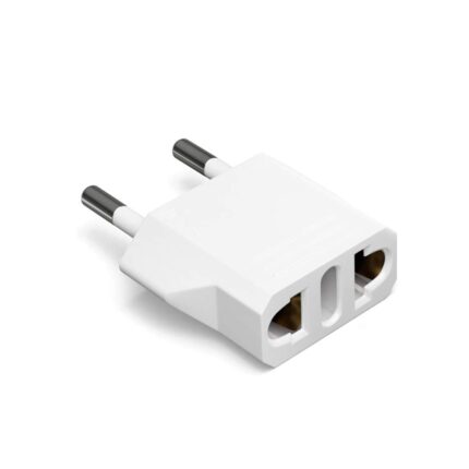 Adaptor priza SUA, CHINA, Japonia, Hong Kong, Macao -> Europa (Romania), alb, estelle ®