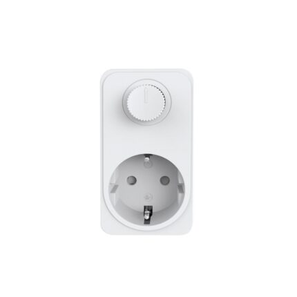 Adaptor priza cu variator, Telco, plastic, 9.1 x 5.8 x 4.5 cm, alb