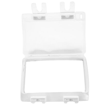 Capac de Protectie Dublu pentru Priza, IP55 Waterproof cu Slot pentru Lacat, Alb Transparent