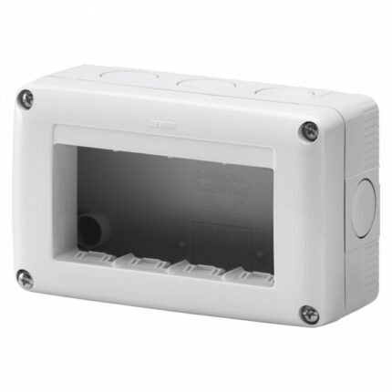 Doza aparataj, aparenta, 4 module, ip40, aplicata, GW27004, Gewiss, smartsystem