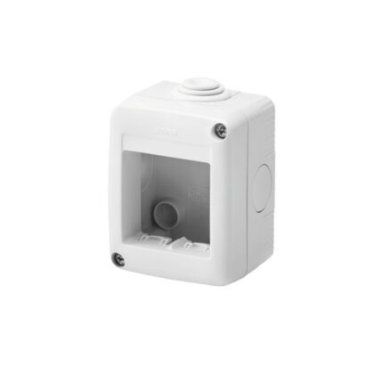 Doza Gewiss montaj aplicat, IP40, pentru aparataj modular, 2 module, interior/exterior