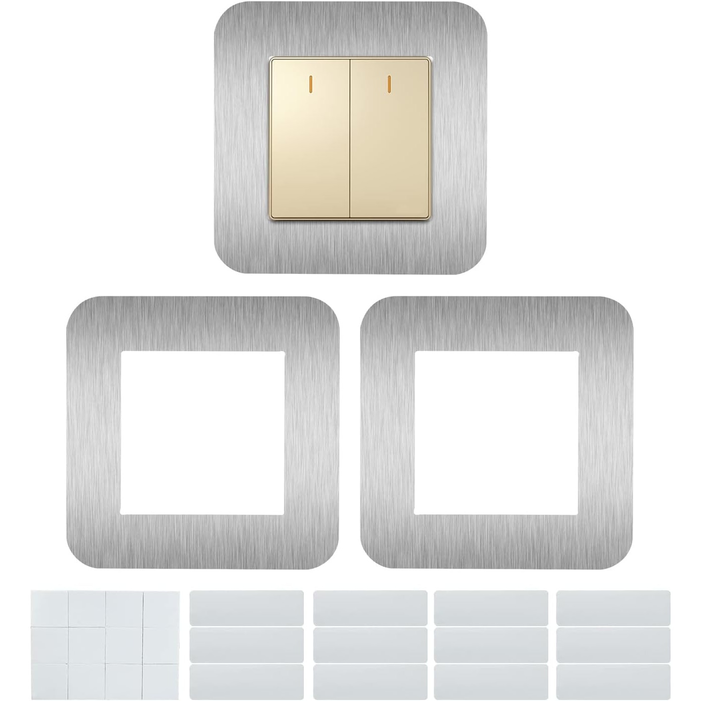res_6b1b1c98824f38c79e7766be055ebb8f Set rame pentru intrerupatoare, argintiu, 8.5x8.5cm, material durabil