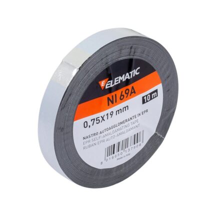 Banda autovulcanizanta, ELEMATIC, NI 69A, 0,75x19mm, 10m, Negru